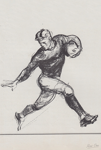 1930s Football Sketch Art