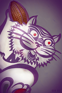 1939 Northwestern Football Cartoon Art