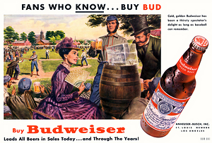 1950s Budweiser Ad