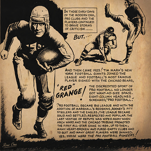 Red Grange Cartoon Art