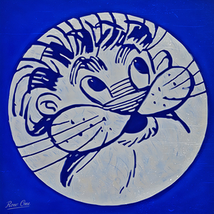 1950s Detroit Lion Cartoon Art by Ted Petok