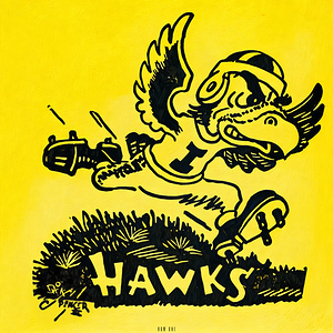 1950s Iowa Hawkeyes Art by Dick Spencer