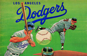 1967 LA Dodgers Baseball Art 