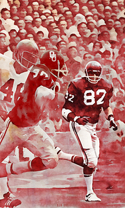 greg pruitt oklahoma sooners football art