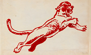 1930s Houston Cougar Art