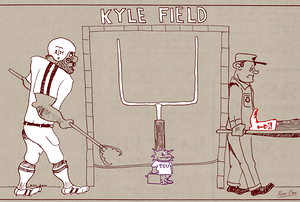 1970s Texas A&M Cartoon Art by Guy Dow