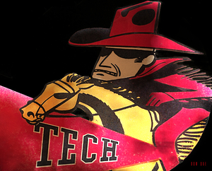 1958 Texas Tech Red Raider Art Remix