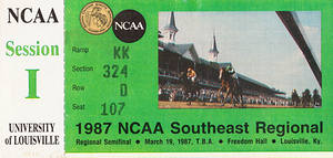 1987 NCAA Southeast Regional Providence Win