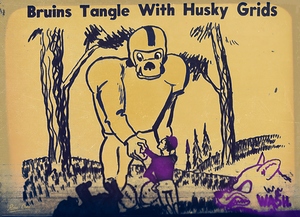 1940s UCLA Bruin & Washington Husky Cartoon