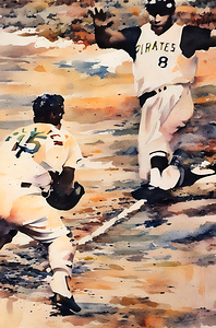 Willie Stargell Slides Home