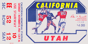 1964 Utah Utes at California Golden Bears
