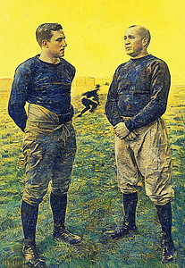 1925 Knute Rockne Notre Dame Football Art