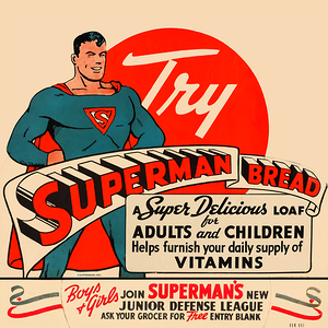 1941 Superman Bread Wall Art