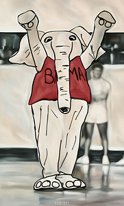 1987 Alabama Mascot Art