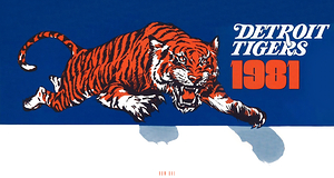 1981 Detroit Tigers Baseball Art