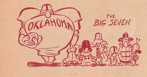 1950s Oklahoma Sooners Football Cartoon