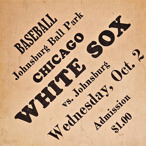 1929 White Sox Ticket Wall Art