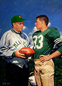 1955 Miami Hurricanes Football Art