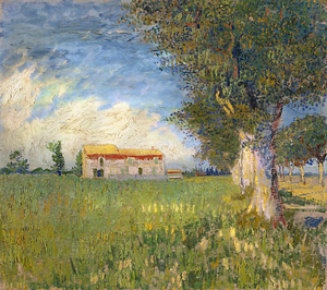 Farmhouse in a Wheat Field