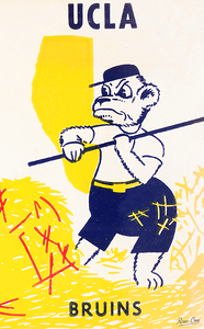 1955 UCLA Bruins Cartoon Art