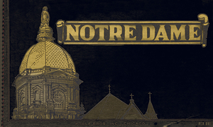 1928 Notre Dame Football Ticket Remix Art