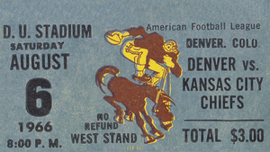 1966 Kansas City Chiefs at Denver Broncos