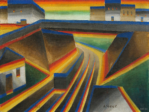 1922 Railway by Arthur Segal