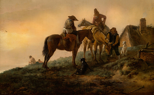 Horseman’s Stop by Philips Wouwerman 