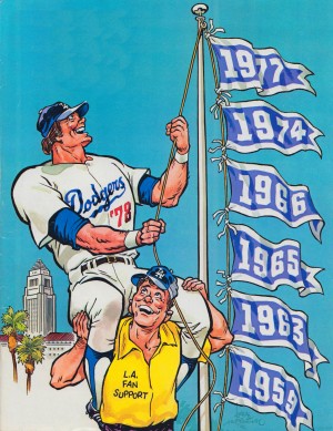 1978 LA Dodgers Scorecard Remix Art