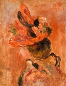 Woman’s Head with Red Hat 1890s