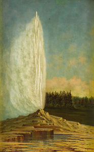 1890 Yellowstone Geyser by Grafton Tyler Brown 