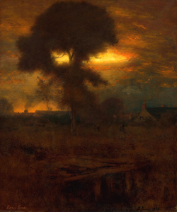 Afterglow 1893 by George Inness