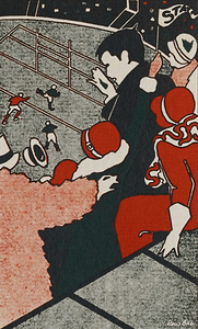 art deco 1930s football art 