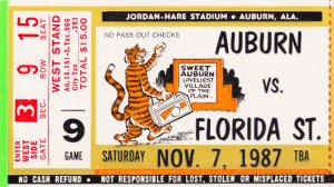 auburn ticket stub
