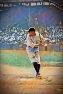 Babe Ruth Painting