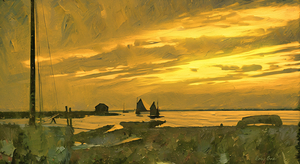 Barnegat Inlet Sunset 1899