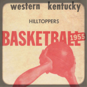 1955 Western Kentucky Hilltoppers Basketball Art