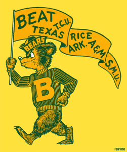 Baylor Bear SWC Cartoon Art