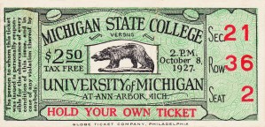 1927 Michigan State vs. Michigan