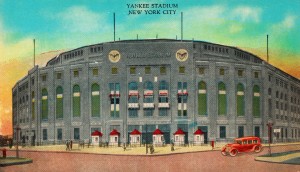 1935 Vintage New York Yankees Stadium Art 