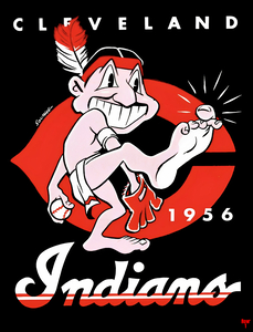 1956 Cleveland Indians Art by Bob Southee