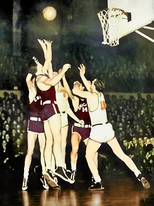 1930s Illinois vs. Chicago Maroons Basketball Art