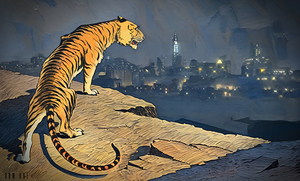 city is mine tiger art