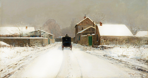 classic art luigi loir winter day 1874 