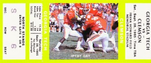 clemson tigers football art ticket posters college