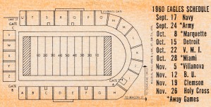 college football stadium maps wall art 1960 boston college eagles alumni stadium map