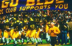 college football watercolor art