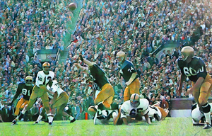 1966 Notre Dame vs. Purdue Football Art