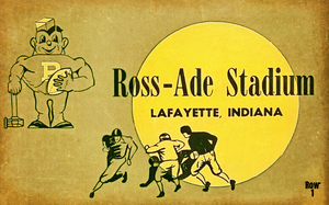 Vintage Purdue Ross Ade Stadium Art