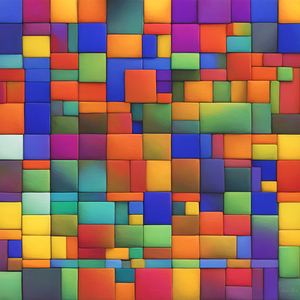 colorful blocks art row1